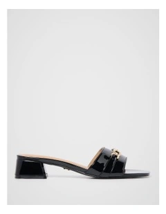 Lauren Bit Trim Mules in Black