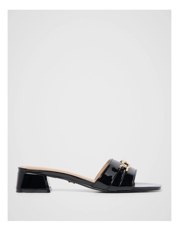 Lauren Bit Trim Mules in Black image 1