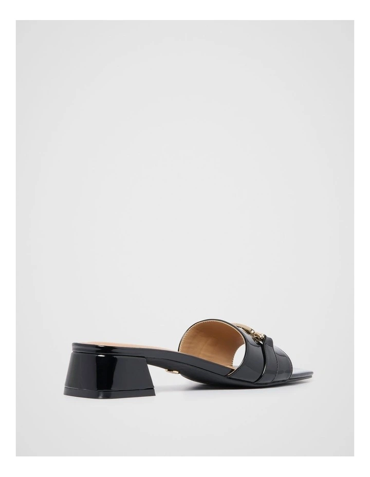 Lauren Bit Trim Mules in Black image 3