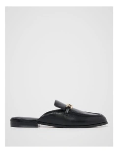 Maggie Mule Loafers in Black
