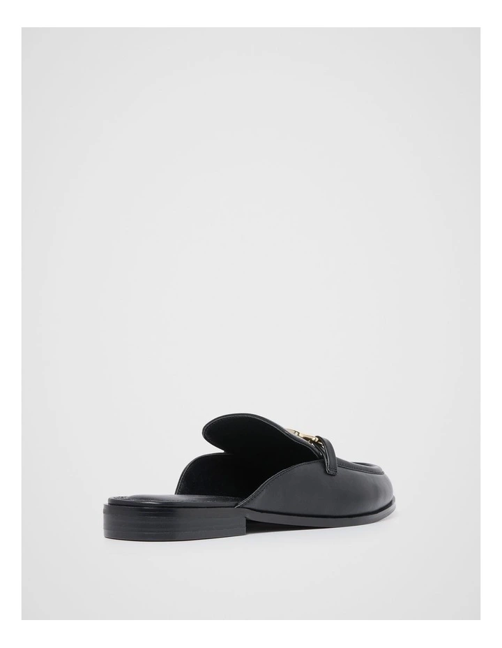 Maggie Mule Loafers in Black image 3