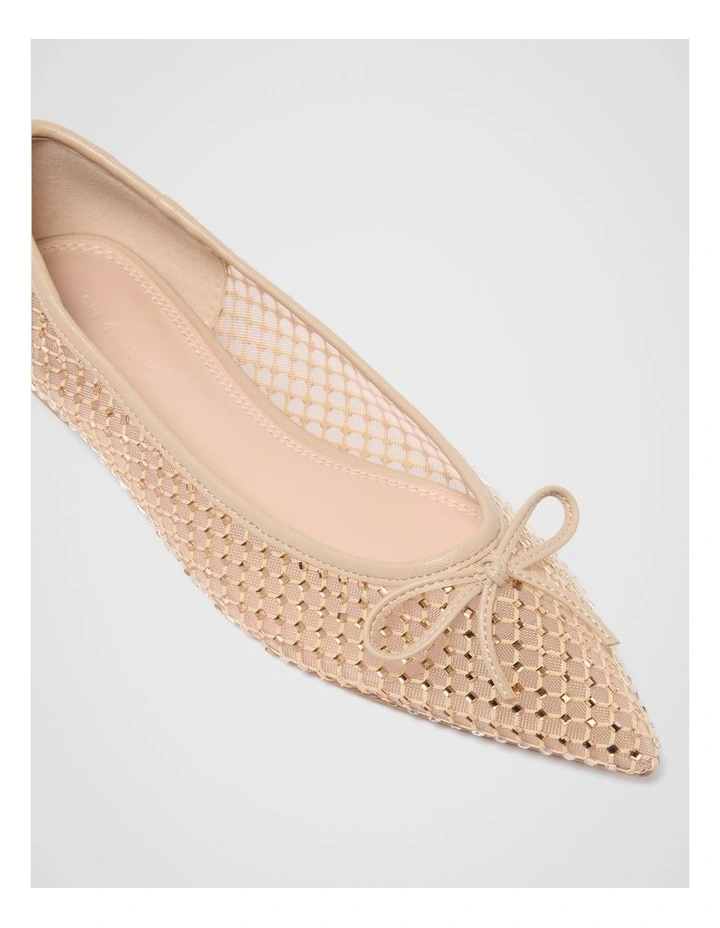Tamara Pointy Toe Pumps in Nude image 2