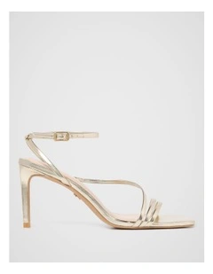 Sabrina Strappy Heels in Gold