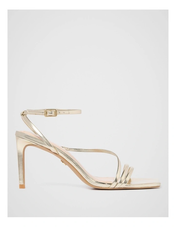 Sabrina Strappy Heels in Gold image 1