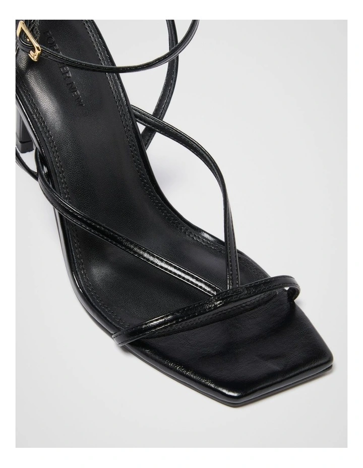 Sloane Strappy Evening Sandals in Black image 2