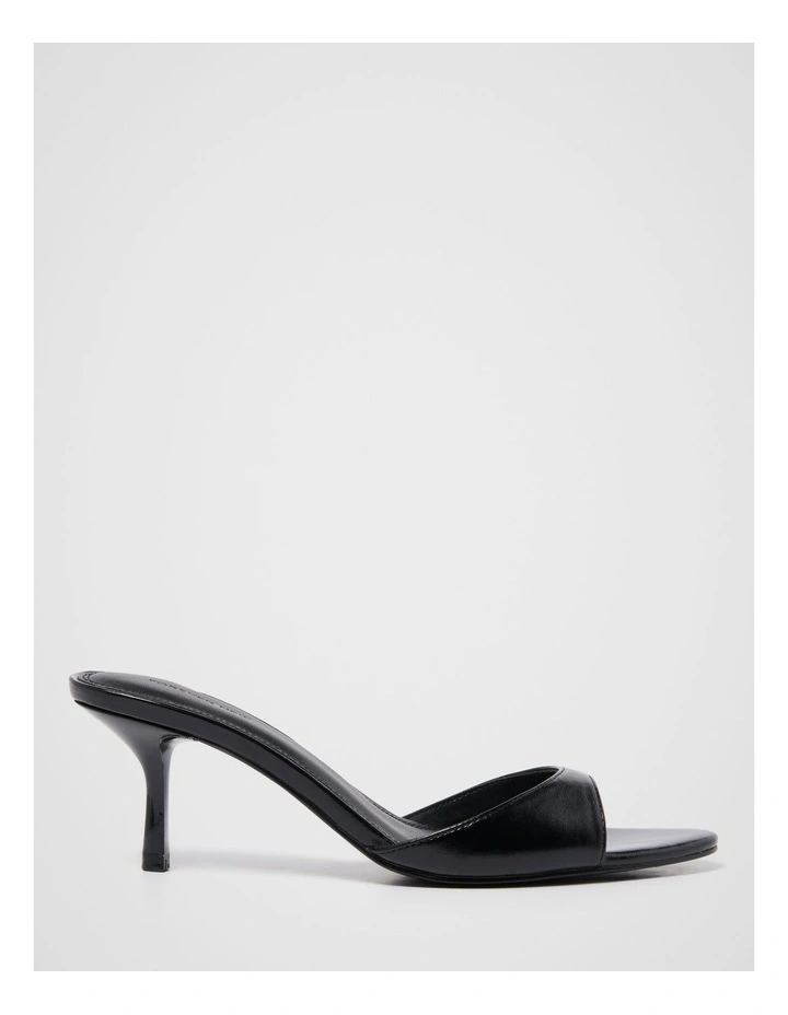 Polly Pointed Toe Mules in Black image 1