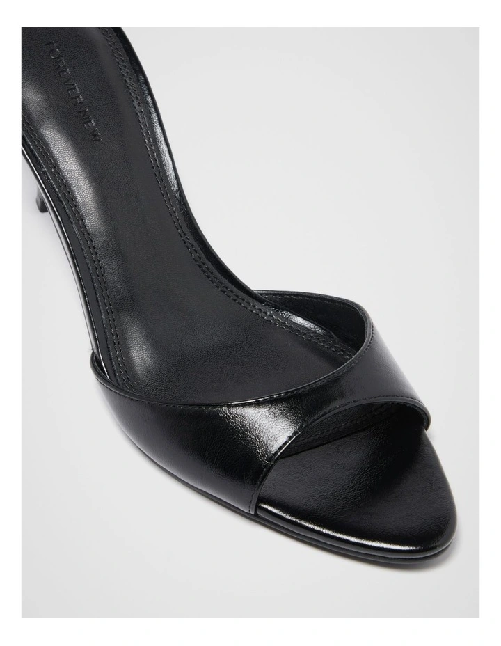 Polly Pointed Toe Mules in Black image 2
