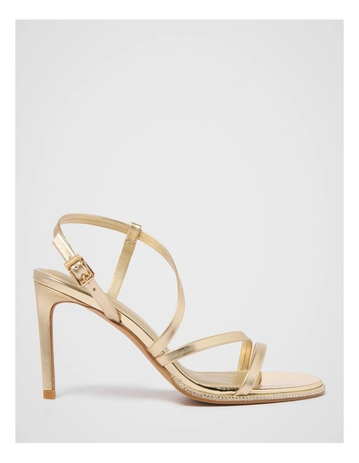 Portia PM Asymmetrical Sandals in Gold image 1