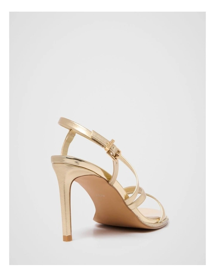 Portia PM Asymmetrical Sandals in Gold image 2