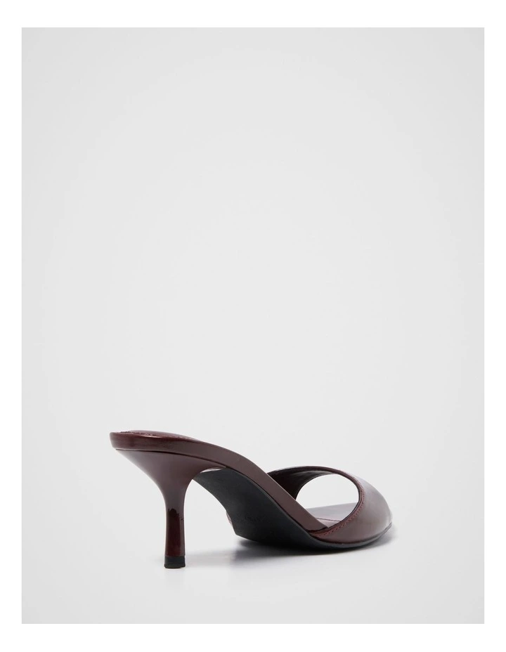 Polly Pointed Toe Mules in Red image 3
