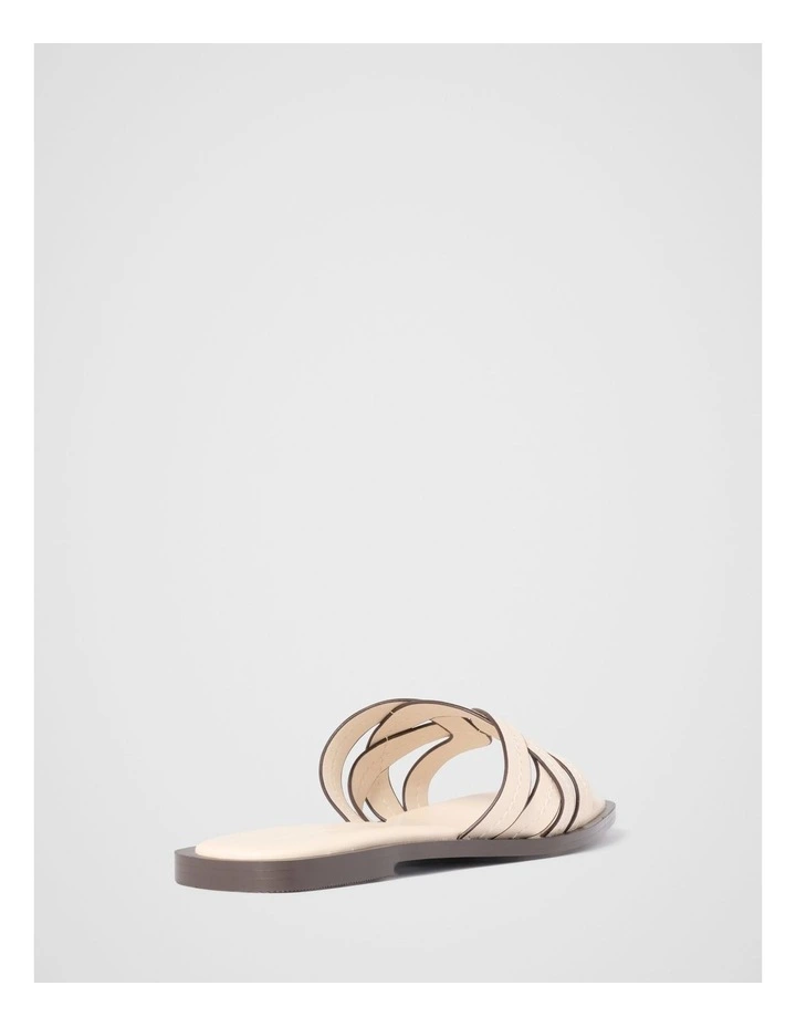 Frannie Interwoven Mules in Cream image 2