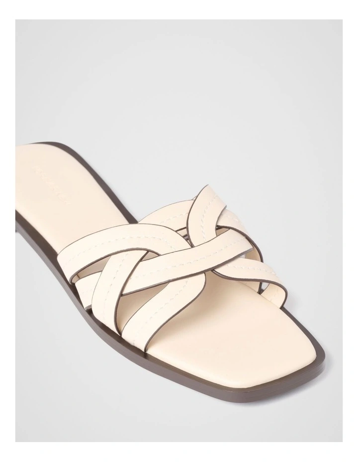 Frannie Interwoven Mules in Cream image 3