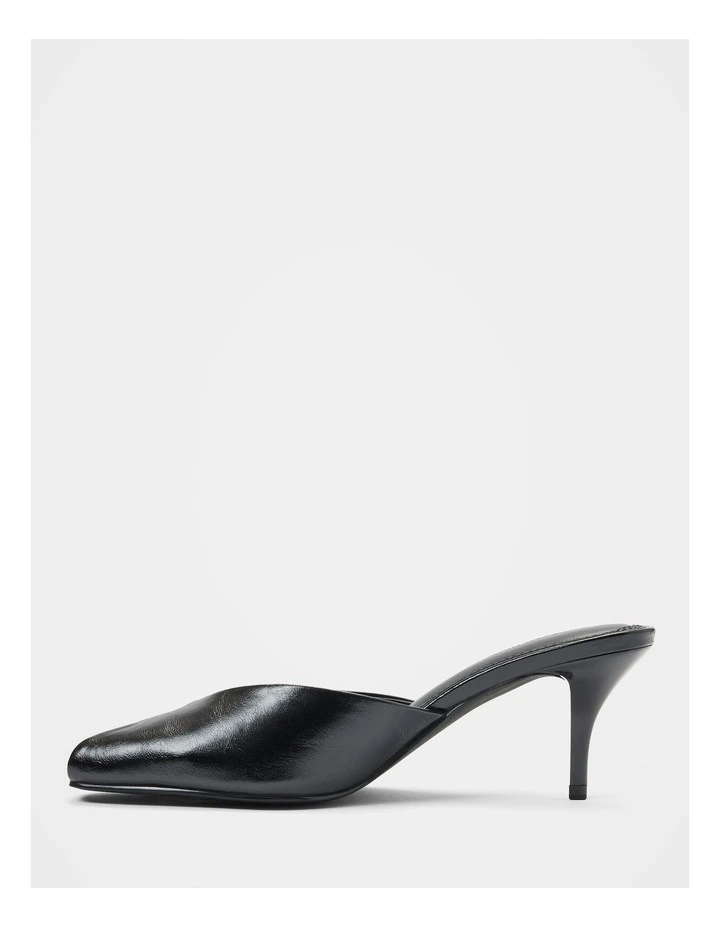 Milly Peep Toe Mules in White image 4