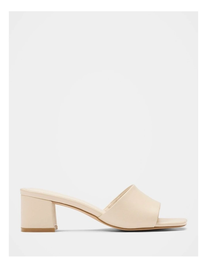 Blaire Block Heeled Mules in Natural image 1