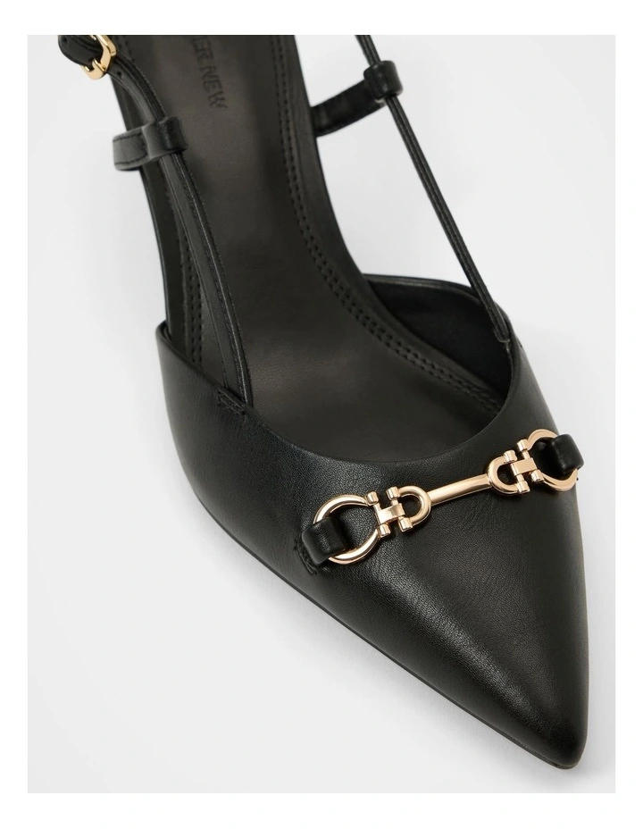 Camille 2 Slingback Mid Heels in Black image 2