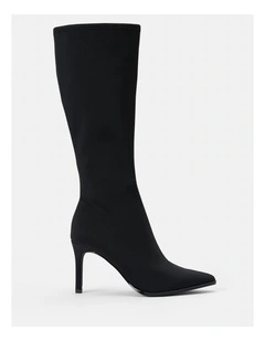 Kendall 2 Stretch Stiletto Knee Boots in Black