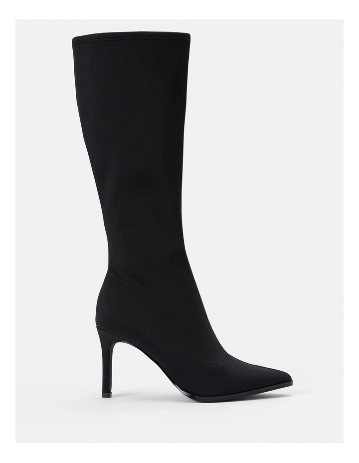 Kendall 2 Stretch Stiletto Knee Boots in Black image 1