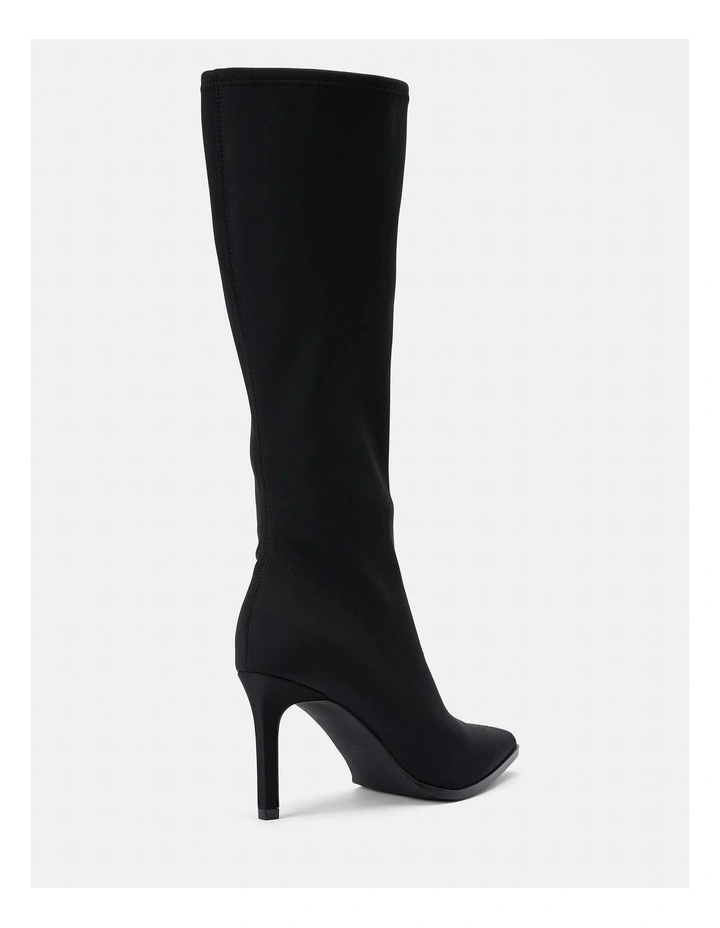 Kendall 2 Stretch Stiletto Knee Boots in Black image 3