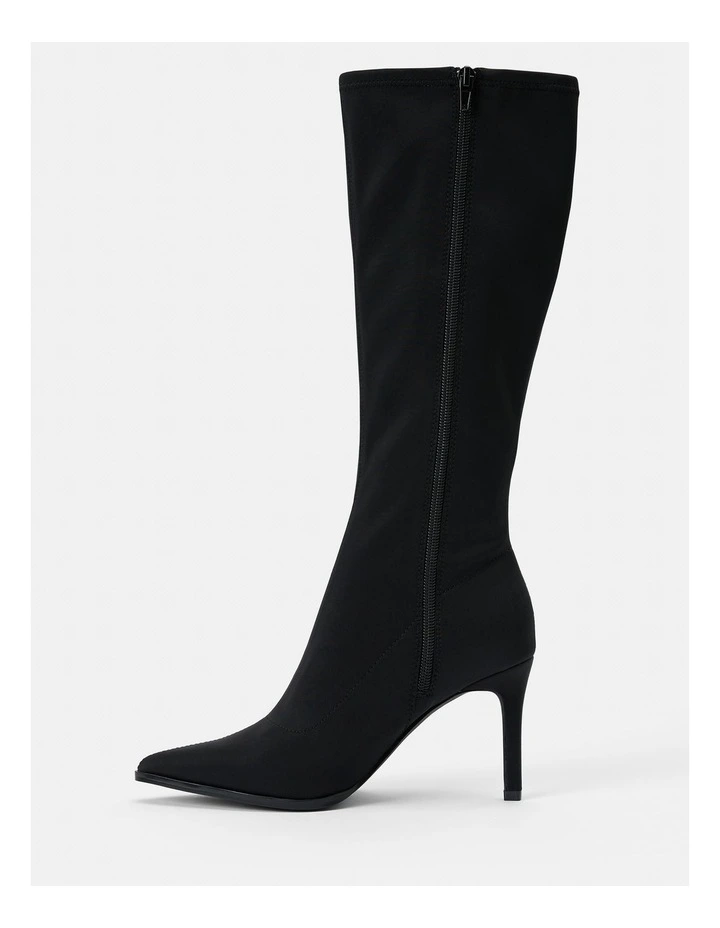 Kendall 2 Stretch Stiletto Knee Boots in Black image 4