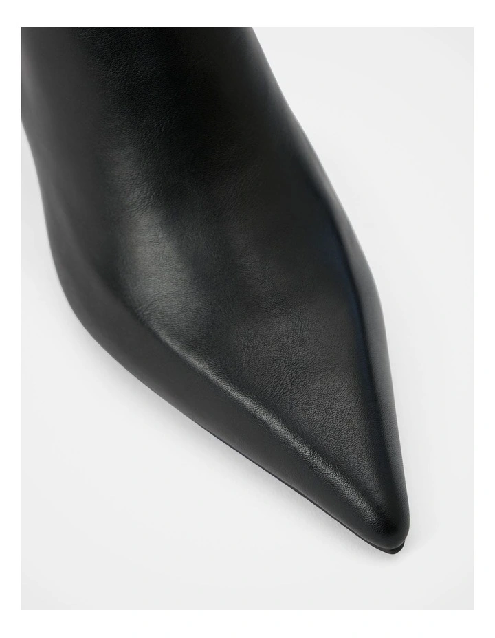 Nicolette High Heeled Pointy Toe Boots in Black image 3