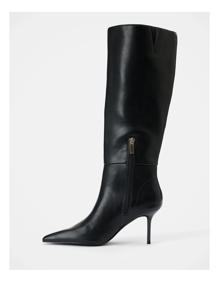 Nicolette High Heeled Pointy Toe Boots in Black image 4