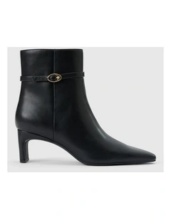 Tessa Chisel Toe Ankle Boots in Black