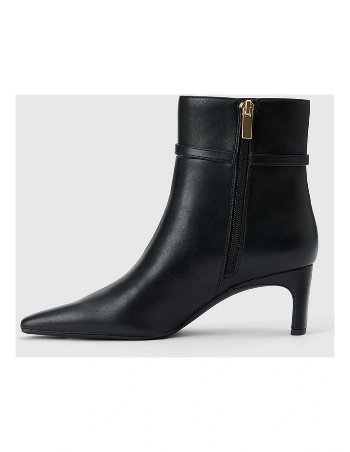 Tessa Chisel Toe Ankle Boots in Black image 2