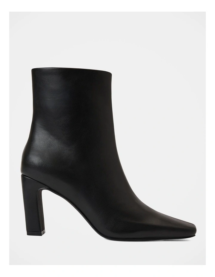 Sophie High Block Heel Ankle Boots in Black image 1
