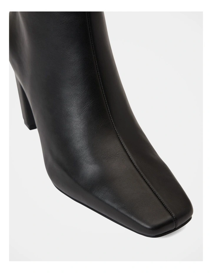 Sophie High Block Heel Ankle Boots in Black image 2