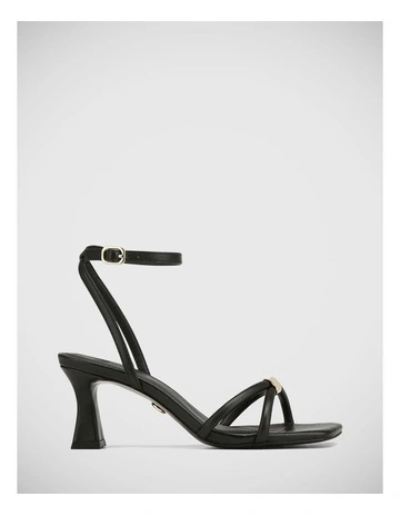 Kendall Leather Sandal in Black