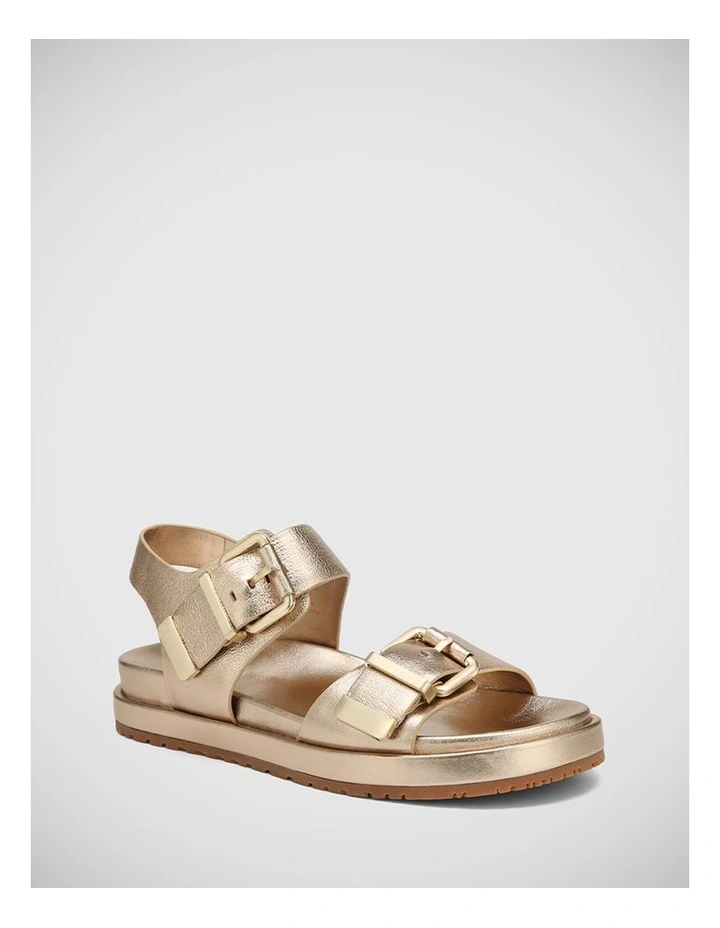 Bernadette Leather Sandal in Champagne image 2