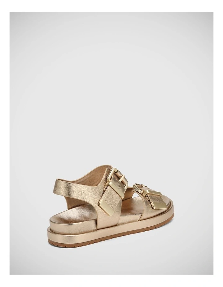 Bernadette Leather Sandal in Champagne image 4
