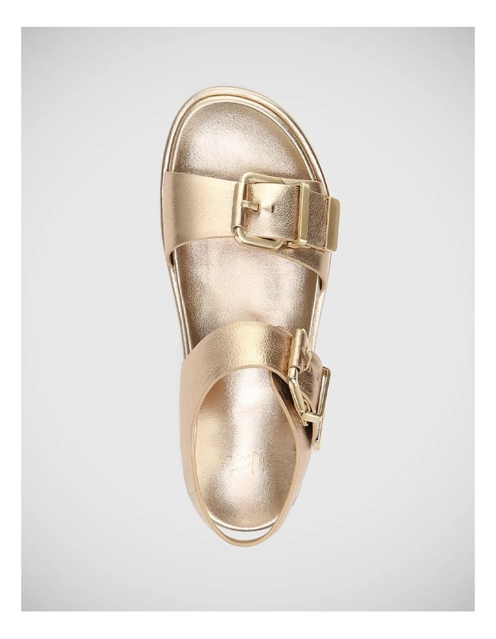Bernadette Leather Sandal in Champagne image 5