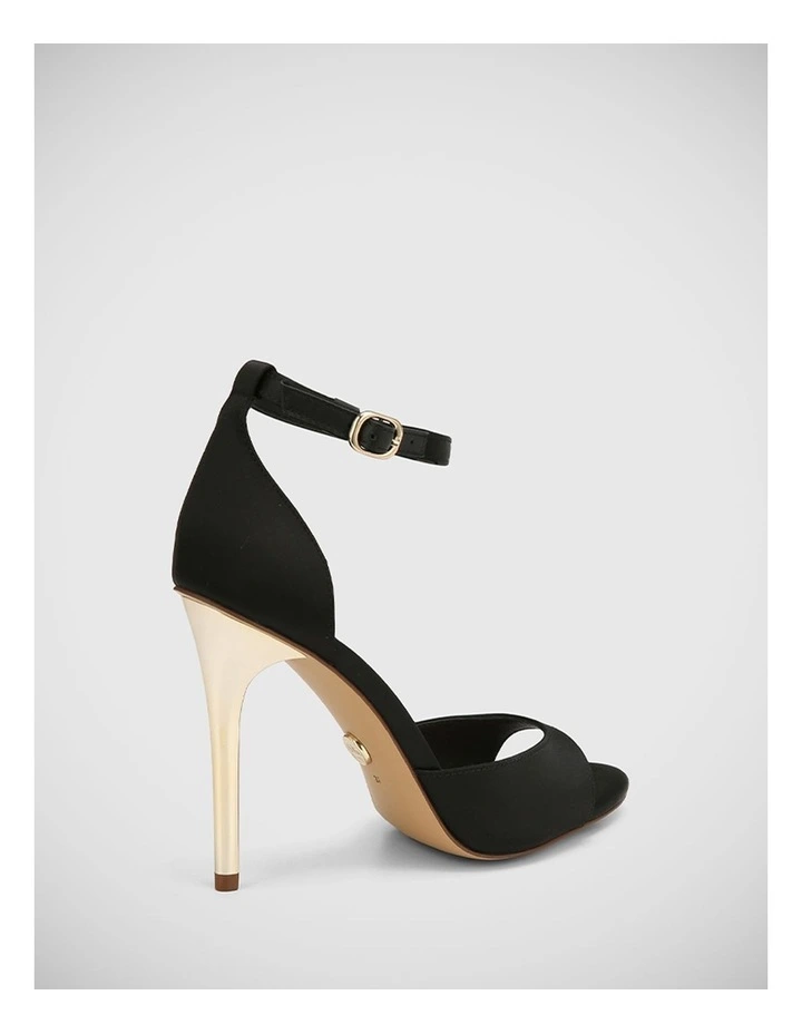 Aitken Satin Sandal in Black image 4