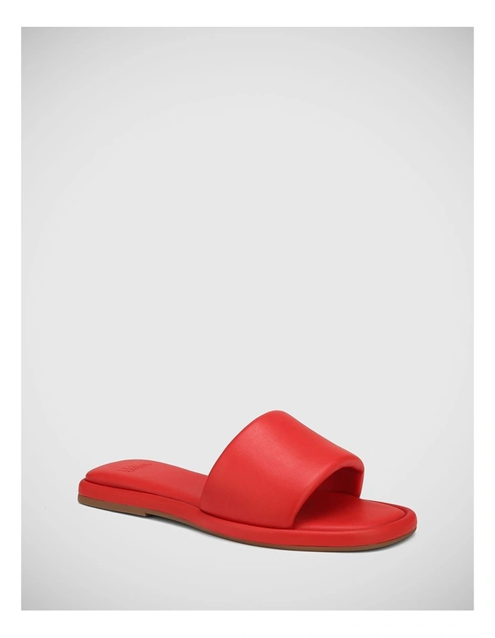 Daya Leather Sandal in Red image 2