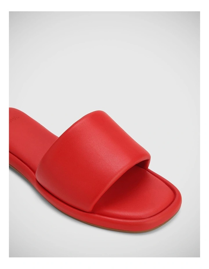 Daya Leather Sandal in Red image 3