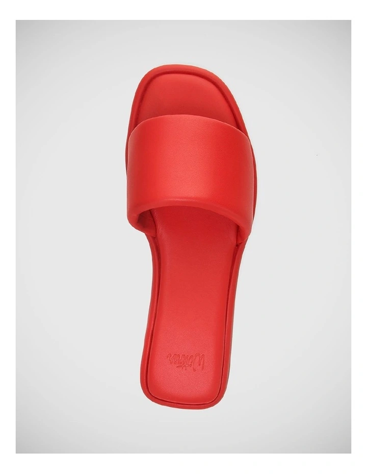 Daya Leather Sandal in Red image 5