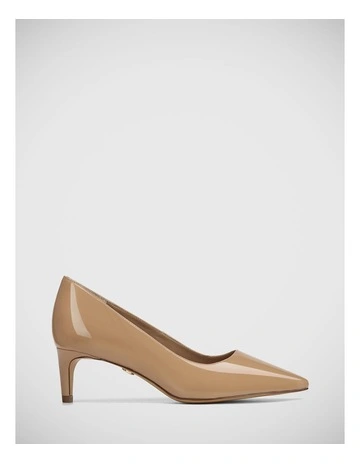 Julia Leather Pump in Hazelnut