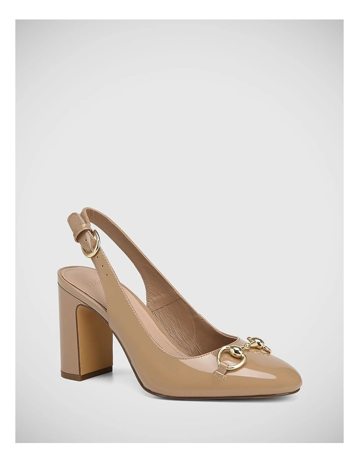 Prudence Patent Leather Slingback in Hazelnut image 2