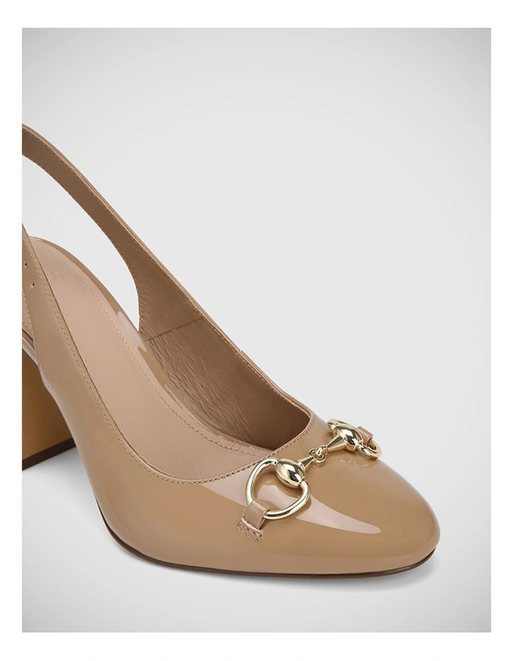 Prudence Patent Leather Slingback in Hazelnut image 3