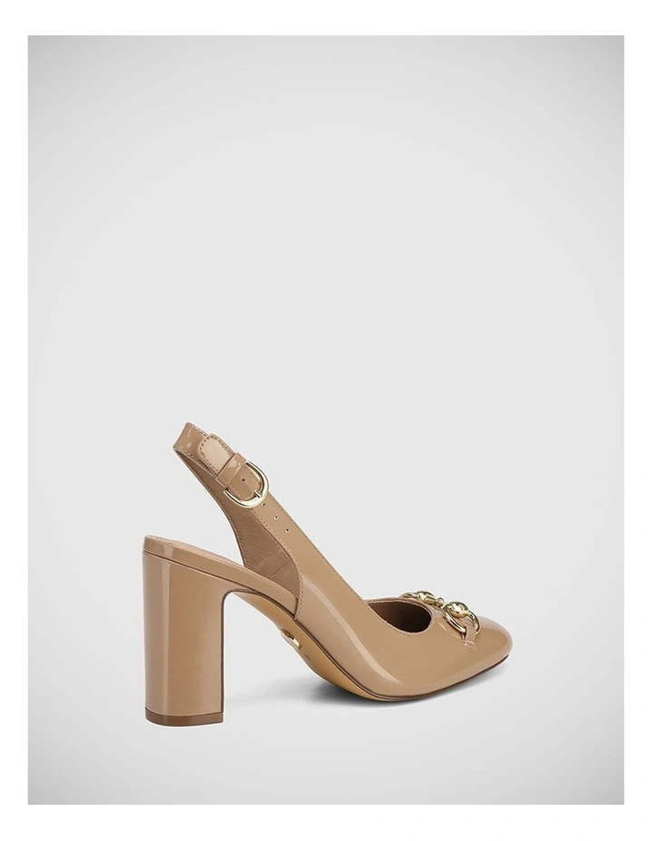 Prudence Patent Leather Slingback in Hazelnut image 4