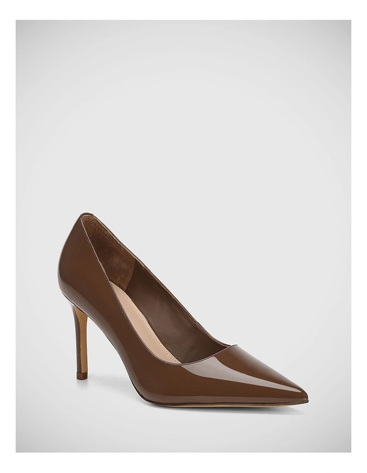 Sky Leather Pump in Rich Brown image 2