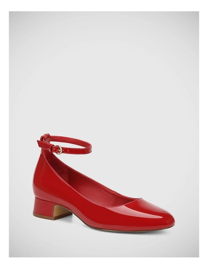 Elinda Patent Leather Pump in Rouge Red image 2