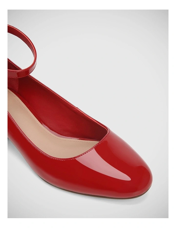 Elinda Patent Leather Pump in Rouge Red image 3
