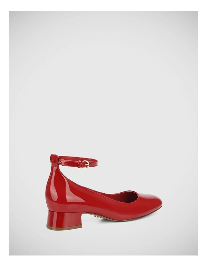 Elinda Patent Leather Pump in Rouge Red image 4