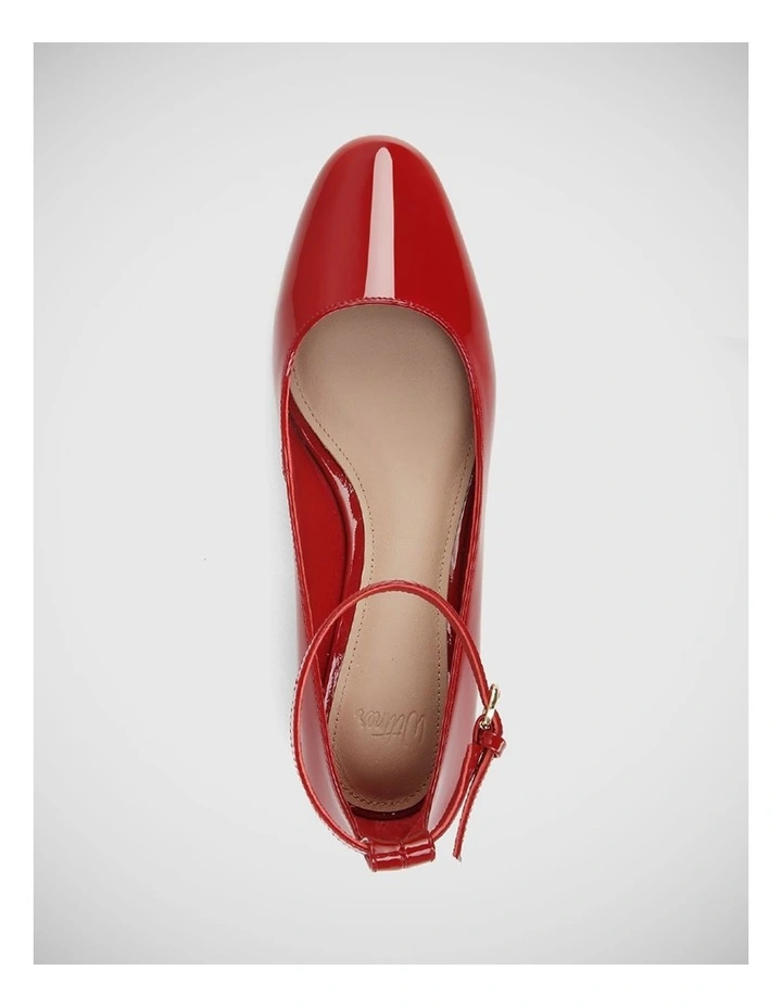 Elinda Patent Leather Pump in Rouge Red image 5