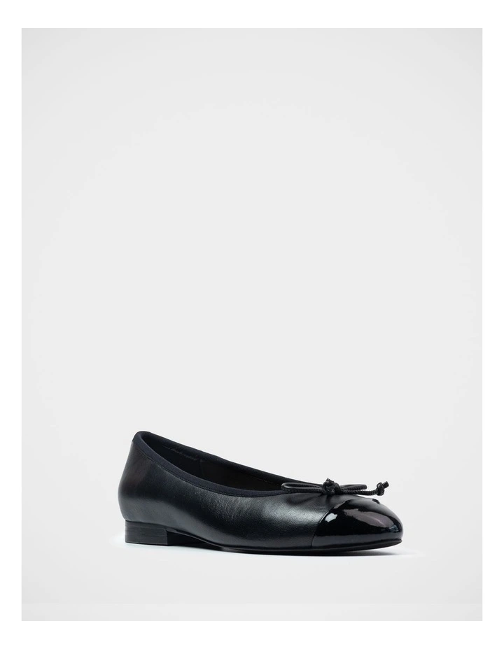 Avah Nappa Leather Ballet Flat in Black image 2