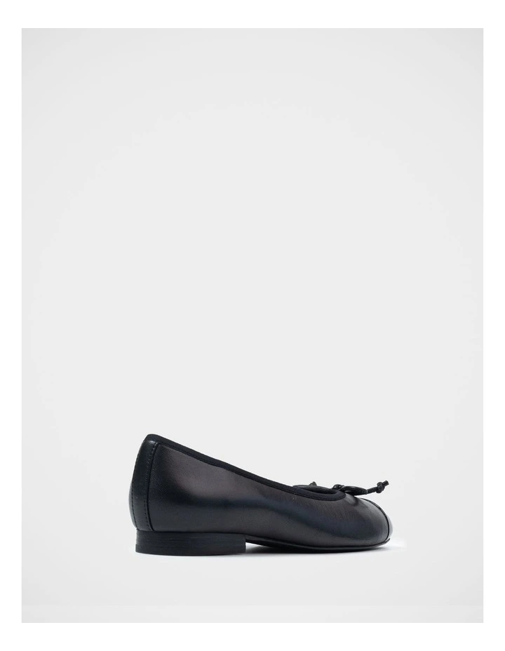 Avah Nappa Leather Ballet Flat in Black image 4