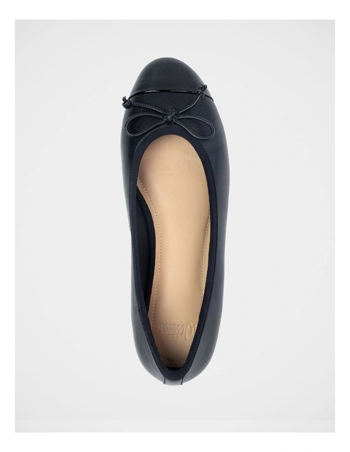 Avah Nappa Leather Ballet Flat in Black image 5