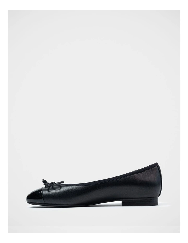 Avah Nappa Leather Ballet Flat in Black image 6
